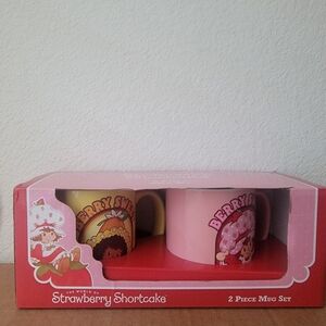 Strawberry Shortcake 2 Piece Mug Set Pink Red Berry Sweet